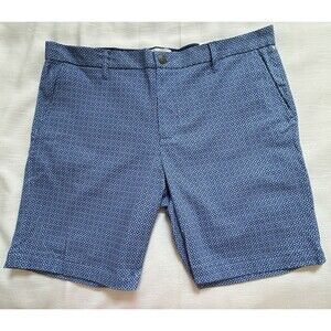 CON.STRUCT Stretch Performance Shorts In Clue Mixed Print Sz W40 New